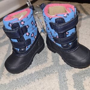 Carter's Blue and Pink Kids Rain & Snow Boots